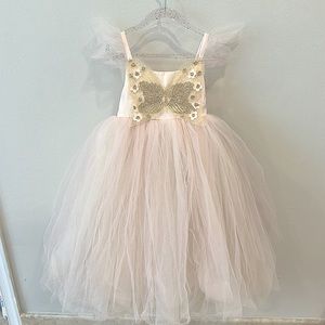 Pottery Barn Kids Pink Butterfly Fairy Halloween Costume